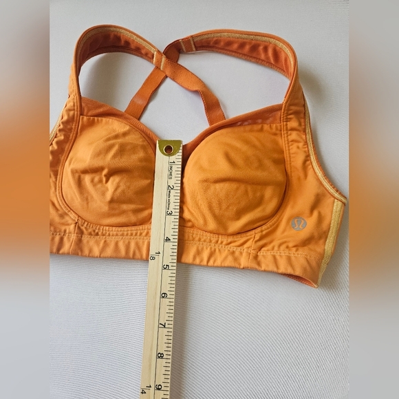 lululemon Women's Size 32 C athletica Orange Sports Bra - Picture 4 of 6